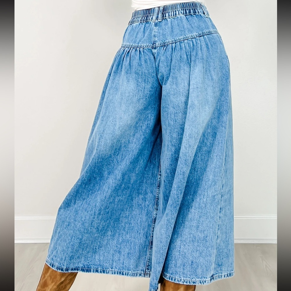 Blue Denim Culottes - Picture 6 of 10